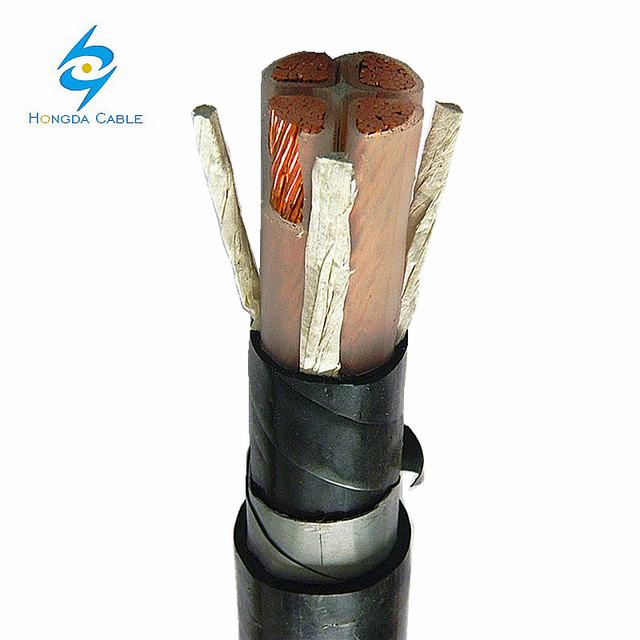 4 Core CU Conductor XLPE Double Steel Tape Armoured Copper Cable