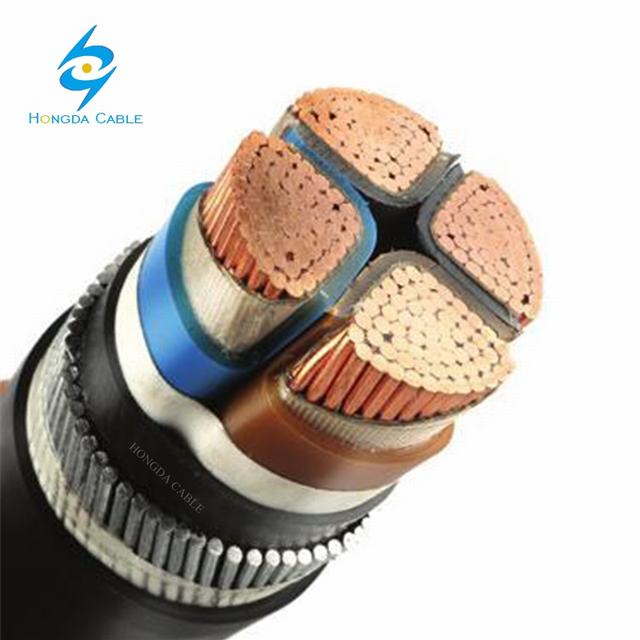 4 núcleo 4 SQ mm 70mm cobre SWA PVC eléctrica cables XLPE