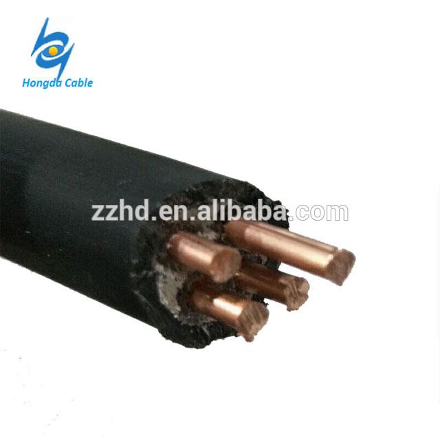4 núcleos 10awg cable xlpe pvc chaqueta cable