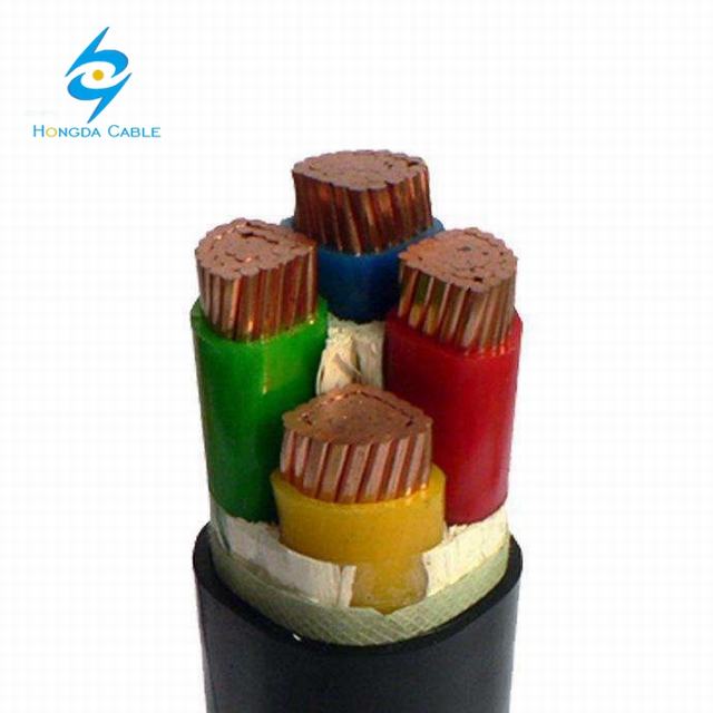 4 cores cable 300mm2 pe insulated pvc coated electric power cable