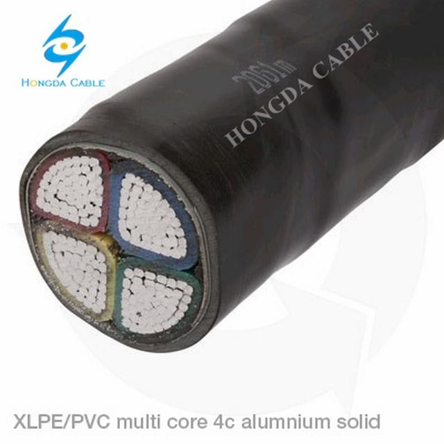 4x185mm XLPE terisolasi aluminium kabel listrik di (NA2XY)