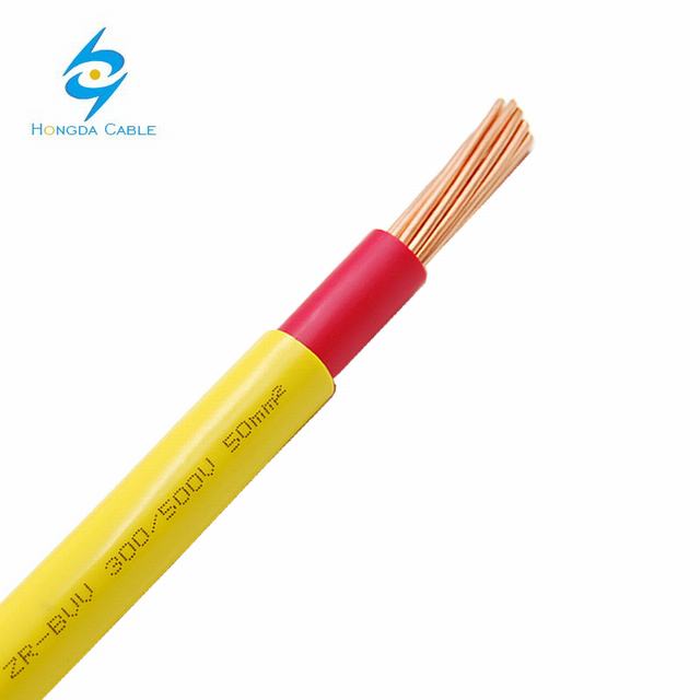 450/750 V BVV de PVC 50 sqmm aislado Cable de cobre alambre sólido