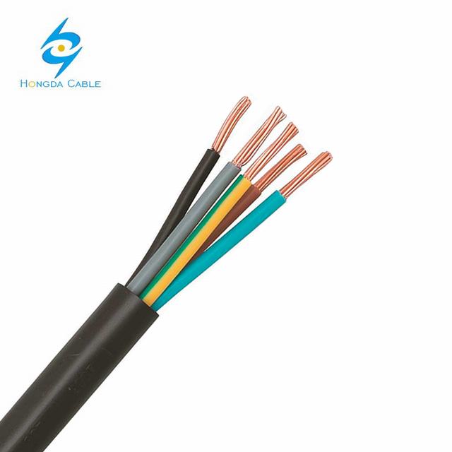 5*10 cable de alimentación de cobre XLPE PVC chaqueta 600V cable de alimentación
