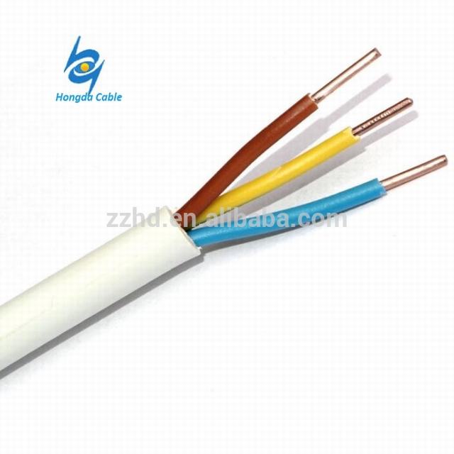 NYC-Kabel mit 500 V 1,5 bis 35 mm2 Kupferleiter mit PVC-Isolierung und Mantelinstallation