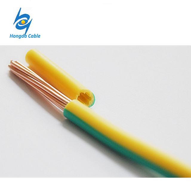 6 AWG amarillo verde cable de tierra/Tierra de alambre/cable de tierra