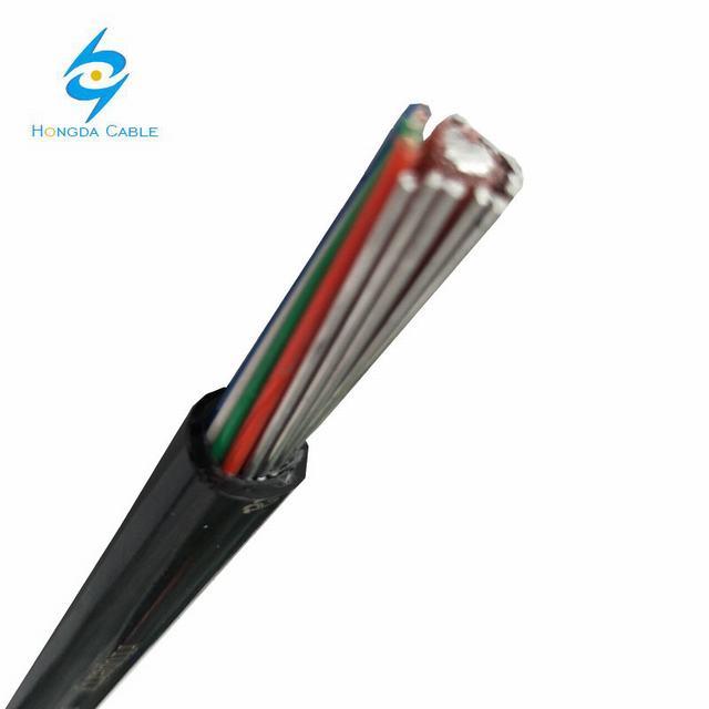 600/1000 V PVC terisolasi kabel dengan tembaga atau aluminium konduktor konsentris fase tunggal untuk pasokan listrik