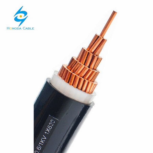 600/1000 V semua jenis pvc xlpe selubung tunggal konduktor terdampar kawat kabel daya dengan IEC 60502