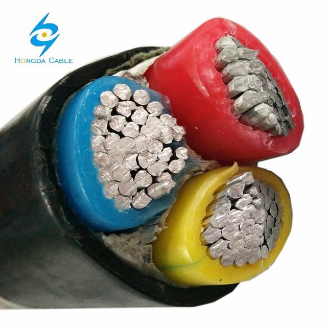 600/1000V aluminum conductor 3 core power earth cable 35mm2 ground cable