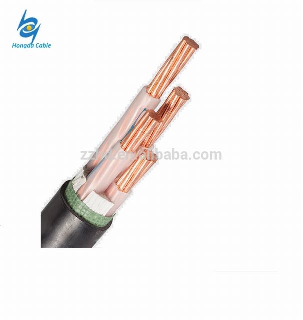 600V yjlv aluminum 5 core xlpe insulated pvc sheathed wire electric copper cables