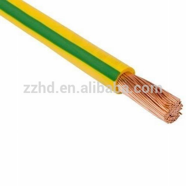 O cabo de 600v 2/0 awg PVC insualted encalhou o fio elétrico de cobre do TW
