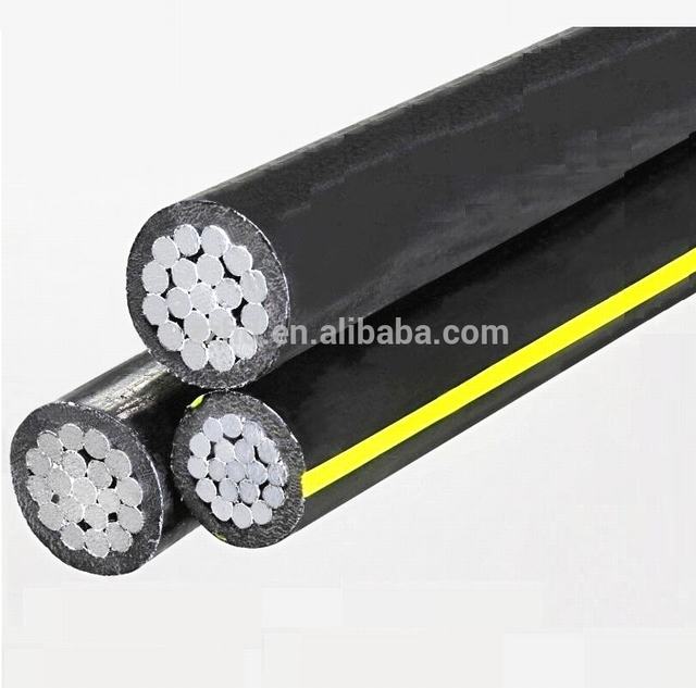 600v 2/0AWG AAAC XLPE service drop triplex overhead electric ABC cable