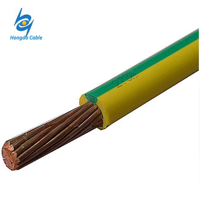 70mm con aislamiento de PVC de puesta a tierra de Cable de cobre