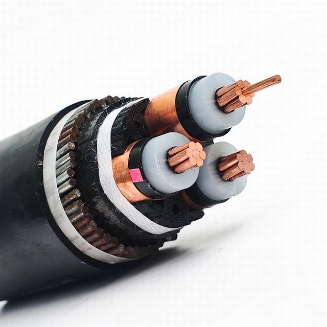 76 / 132kV XLPE Insulated PE Sheathed High Voltage Power Cable