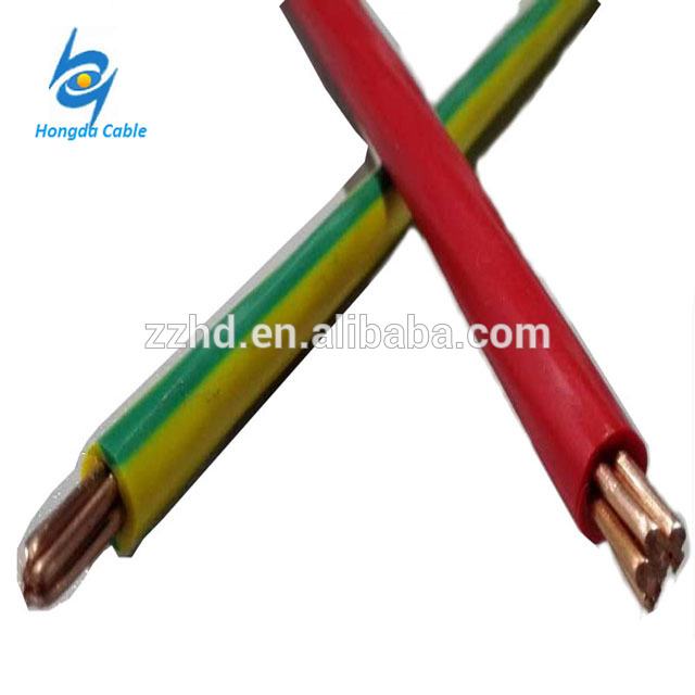 8 AWG cable eléctrico 7 trenzado conductor de cobre PVC cable aislado