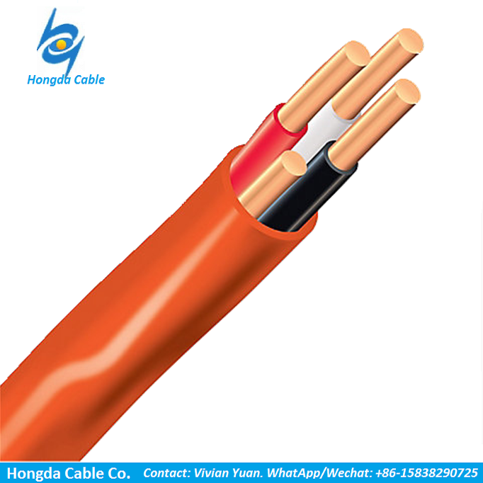90C изоляция из сшитого полиэтилена 3 фазы NMD электрических кабелей