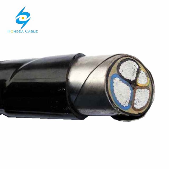 Aluminum Conductor Material and PVC Jacket pvc power cable 3x95mmq+50mmq VLV22 cable