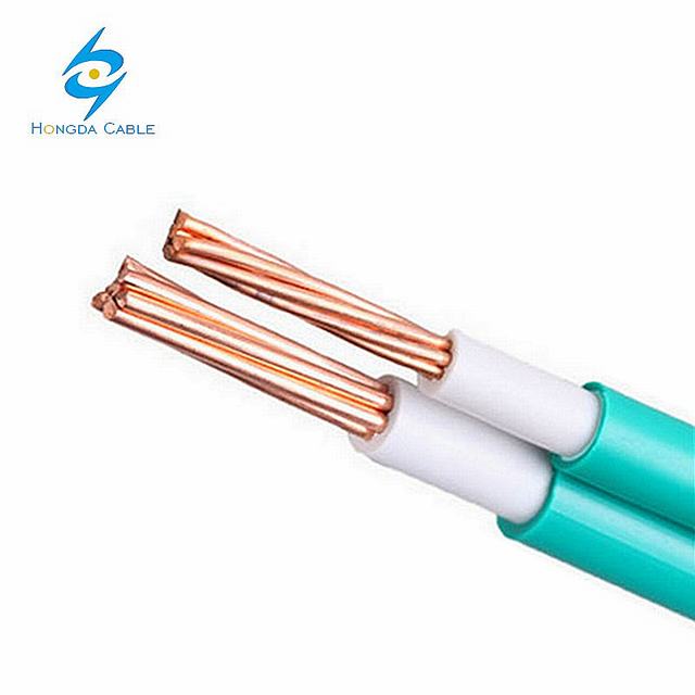 O dobro do PVC de BVV isolou o único cabo de fio elétrico do núcleo de cobre