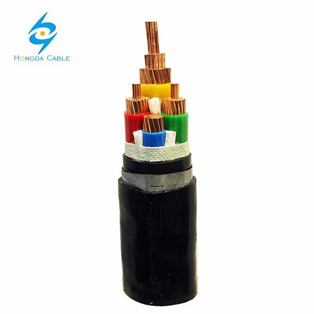 Fabricación china cable de alimentación 4 core XLPE blindado de metro de cable