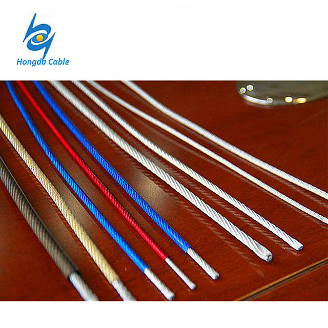 Спиральный Пластиковые ПВХ-покрытием проволока стальная кабель 25 мм 1 дюймов