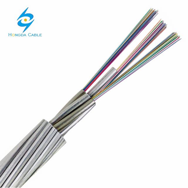 Conductor desnudo Línea de Transmisión Precio de 24 Core fibra óptica OPGW cable OPGW