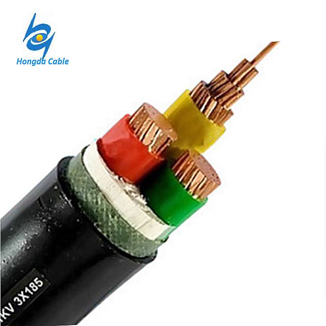 Copper Aluminum 3 Phase 2 AWG 3 Core XLPE Cable