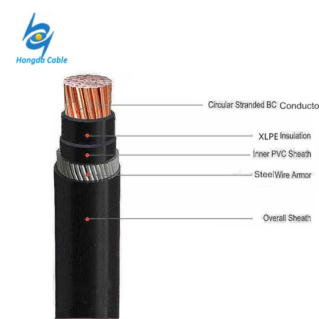 DC Cable 1 Core Armoured Xlpe Power Cable 50mm 70mm