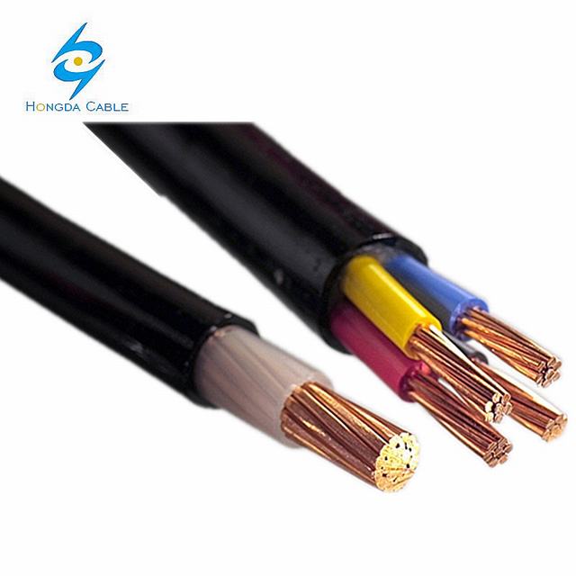 Entierro directo de alambre de cobre Alambre de Cable de baja tensión con 4 cables