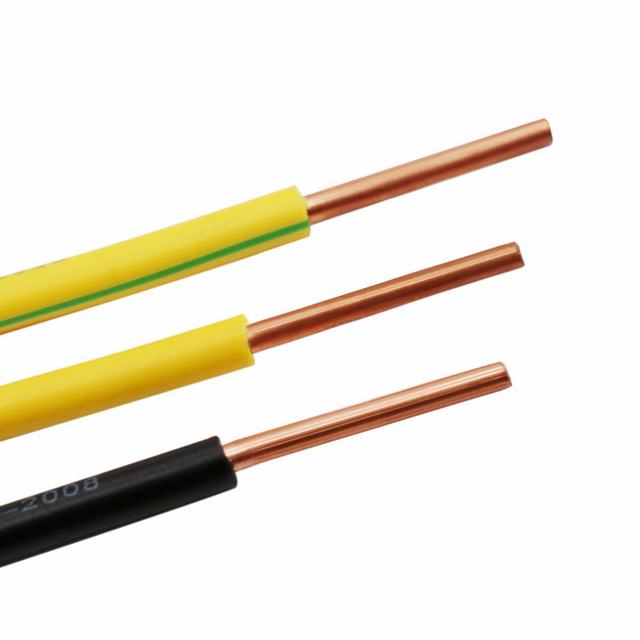 Fio elétrico fio de cobre sólido ou trançado com PVC isolado não-revestido