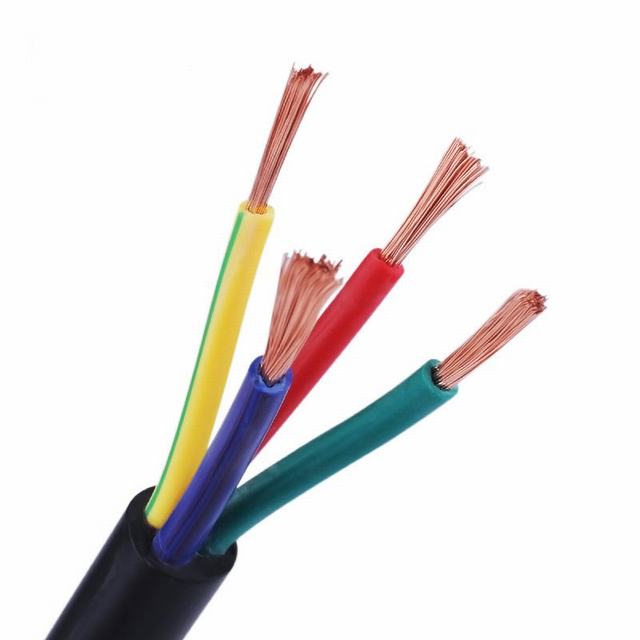 Alambre Cable eléctrico de 4 núcleos 1mm Flexible de Cable de cobre, RVV 4 Cable de núcleo