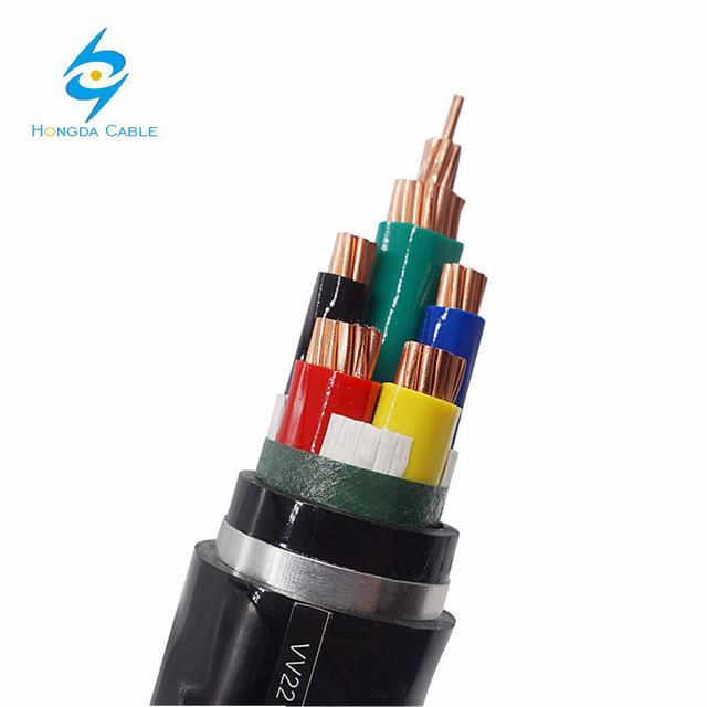 Fuente de la fábrica Cu/XLPE/PVC DST cinta de acero doble armad precio cable 25mm