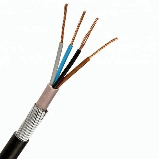 Factory price low voltage underground flexible 8mm 10mm 16mm 4 core armoured cable