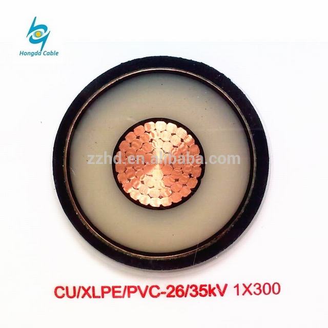 Factory price single core Copper XLPE Insulated 15KV Underground power Cable 150mm2