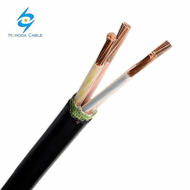 Feuer beständig pvc isolierte kupfer draht 3 core 4mm 6mm flexible kabel