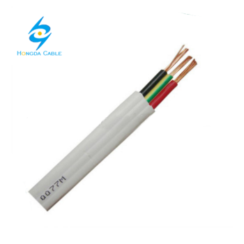 Cable eléctrico plana cable de alimentación 3 core 4 core cable eléctrico plana