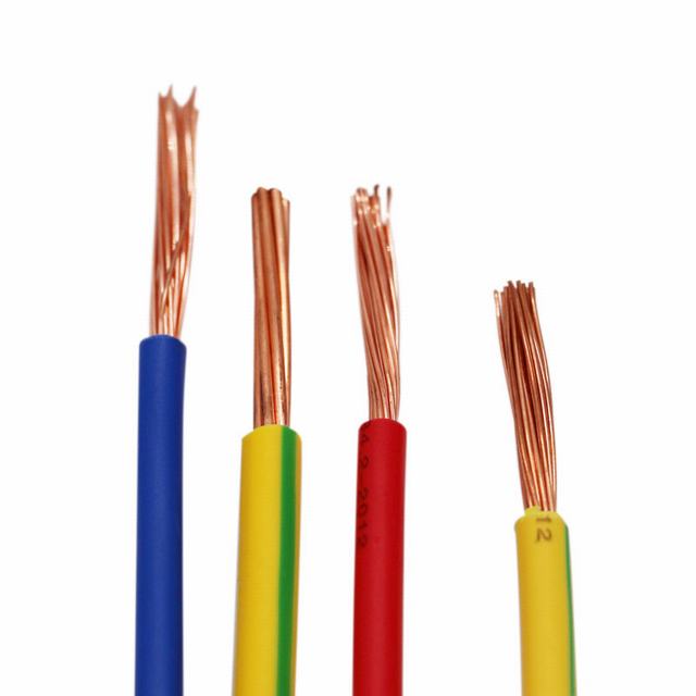 Flexible 1.5mm/2.5mm solide et toronné fil électrique isolé par PVC de fil et câble pvc câble flexible