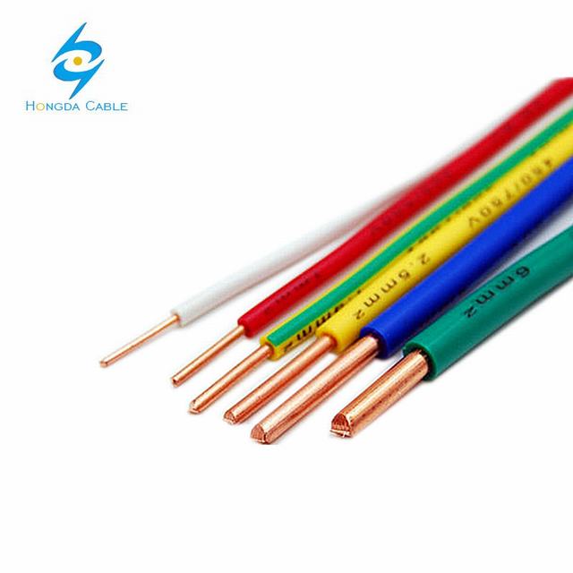 H07V-R H07V-U H05V-F PVC Cable de alambre de 1x1,50mm 2.5mm2