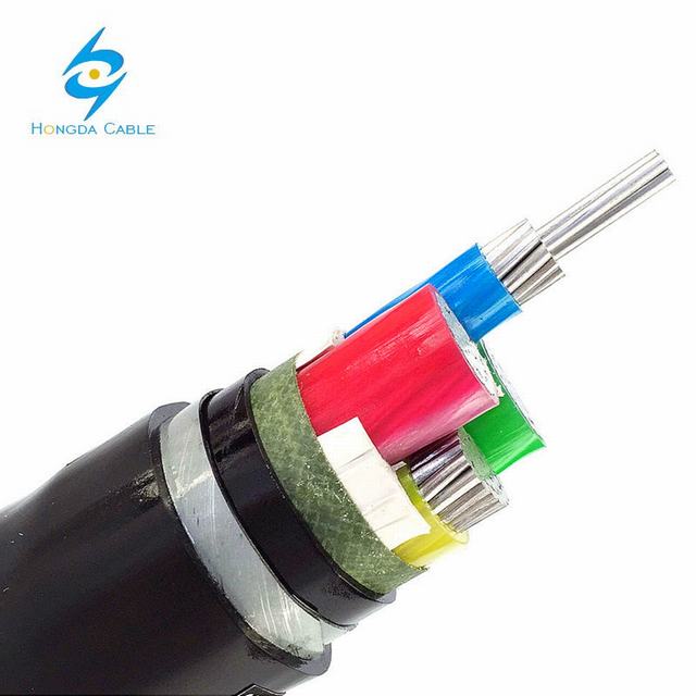 Kualitas Tinggi Cina Supplier 150mm2 185mm2 240mm2 4 Core XLPE Insulated Lapis Baja Kabel