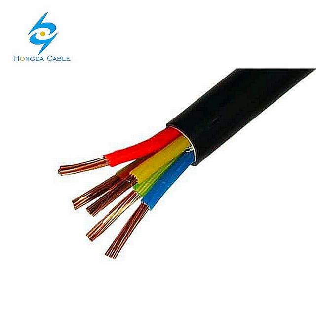 High Quality XLPE PVC Copper Conductor 3 Phase 5 Core 6mm Power Cable 4mm