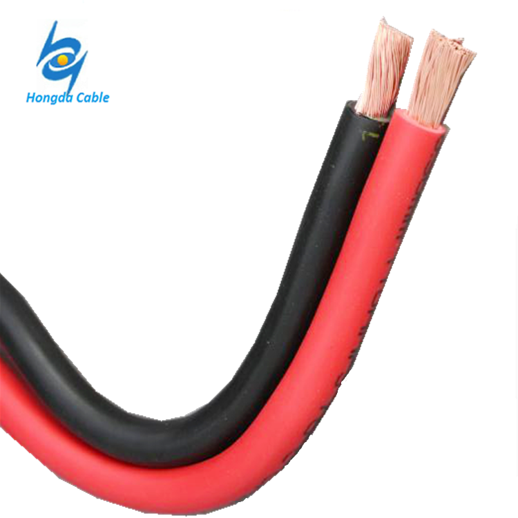 Hoge stroom 2AWG Zachte koperen dirigent flexibele kabel met 105 PVC geïsoleerde