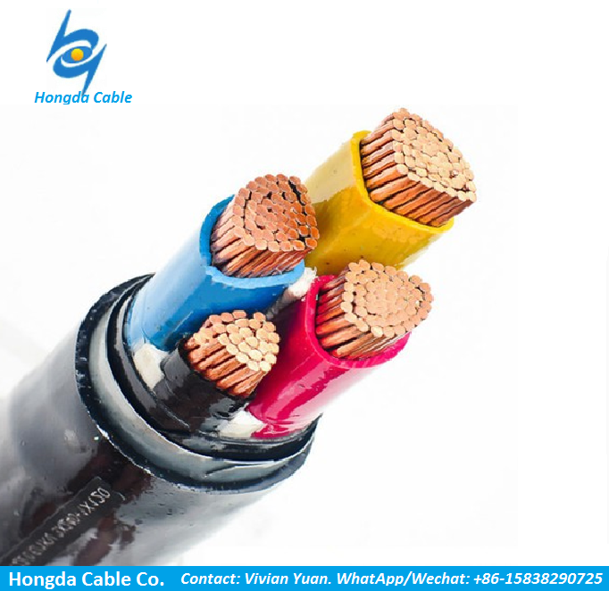 Hongda-PVC-Isolierung PVC-Mantel Stahlbandrüstung NYBY-Kabel