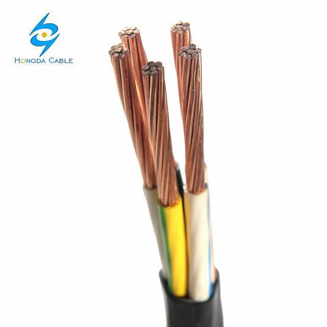 En Stock de baja tensión Rohs PVC cobre 5x16mm2 5x10mm2 5x6mm2 5x4mm2 5x2! 5mm2 Cable de alimentación