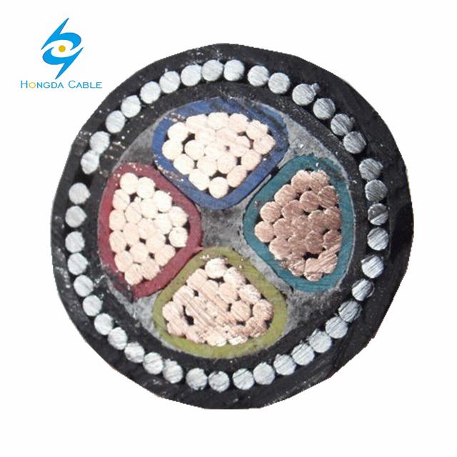 Low Voltage Galvanized steel wire armoured XLPE Insulation Lead Sheath power Cable with IEC 60228 Standard