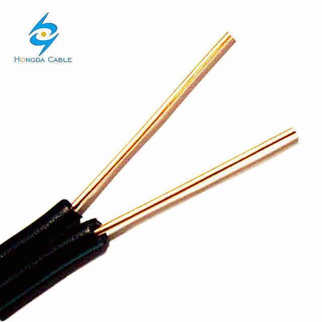 Low Voltage Outdoor 2 Wire 2 Core Drop Wire Telephone Cable