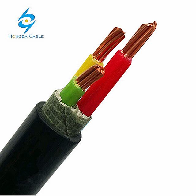 低電圧 PVC 被覆電線 3 × 6 AWG NYY 3 コア電源ケーブル