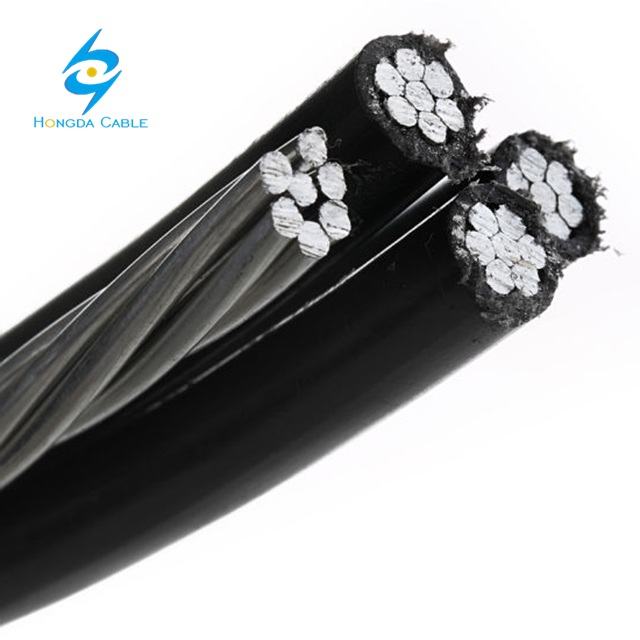Low voltage One Phase Cable Quadruplex Service Drop ABC Cable for Overhead Use