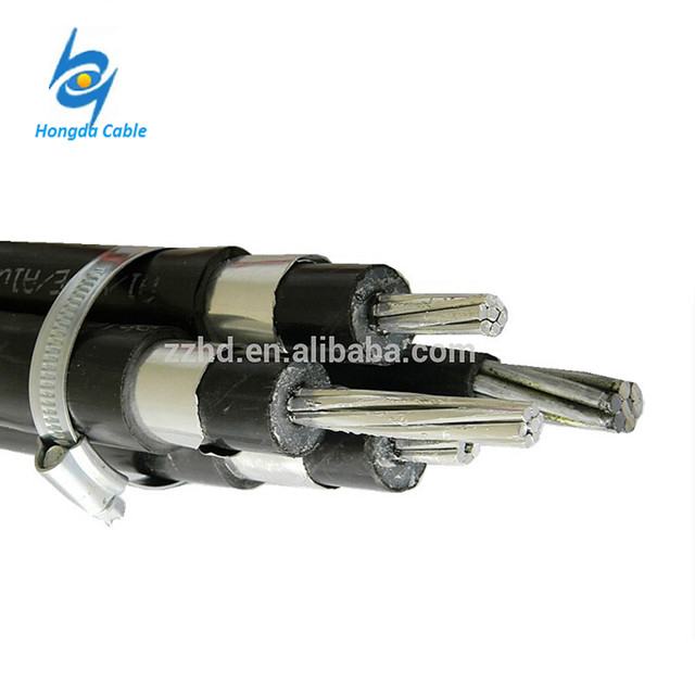 Media Tensión 11KV 33kv aluminio ABC Cable paquete aéreo 10mm2