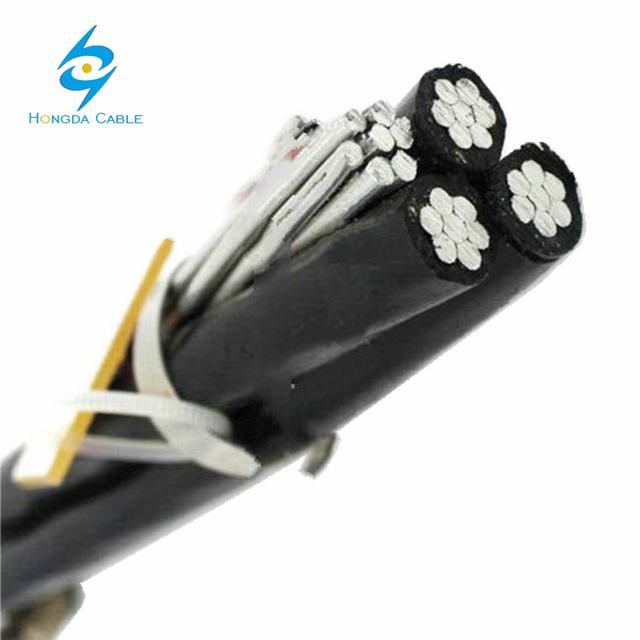 NG best selling cable, Type A 2x50mm2 AAC conductor BS 7870-5 standard XLPE insulation ABC cable