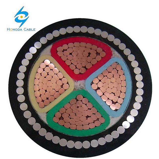 NYRY/ YVZ2V 0.6/1kv PVC Insulated Galvanized Round Steel Wire Armored Power Cable
