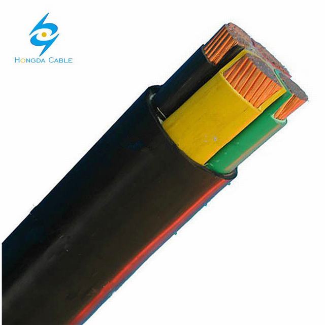 NYY Câble D'alimentation 0.6/1KV 4 noyau 50mm2 75mm2 Câble D'alimentation PVC Isolé et Gainé Câble