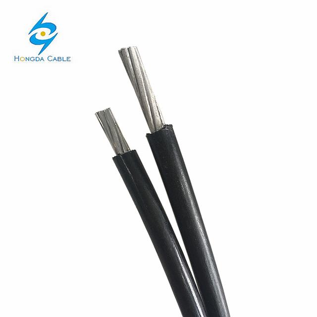 Overhead 힘 선 Cover Services Drop Cable Wire Duplex) 2 awg 6awg
